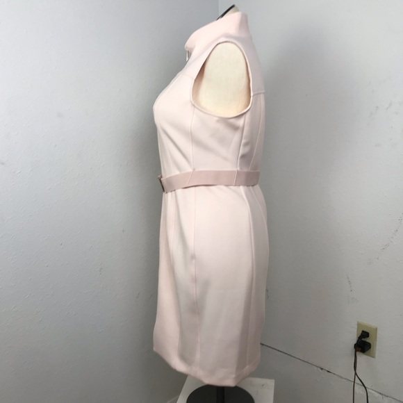Tommy Hilfiger Sleeveless Sheath Dress Women’s Size 14 Color Peach Front Zip. - Picture 3 of 16